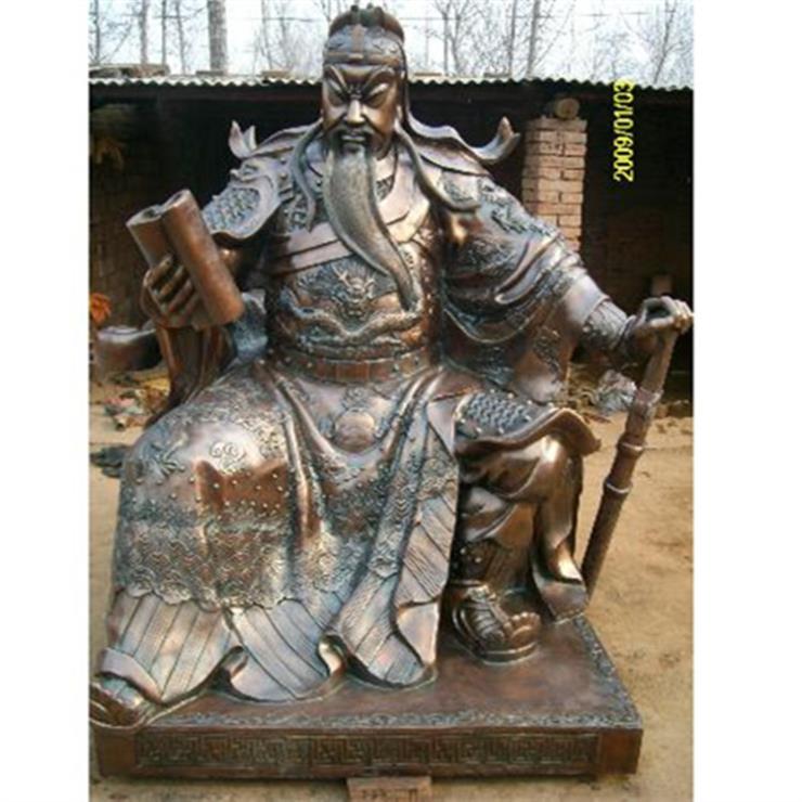 鑄塑關公價格銅雕多少錢_鑄銅關公像_關公鑄銅雕塑價格
