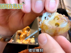 和田玉雕刻龍 健康西瓜5J2